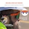 Ergodyne AEGR-AFASM, Safety Glasses, Anti-Scratch & Fog-Off+, Blue Mirror Lens, Orange Frame, Half-Frame AEGR-AFASM - alternate 8